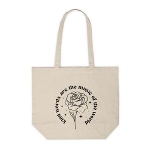 Kind Words Are The Music Of The World Custom Tote Bag